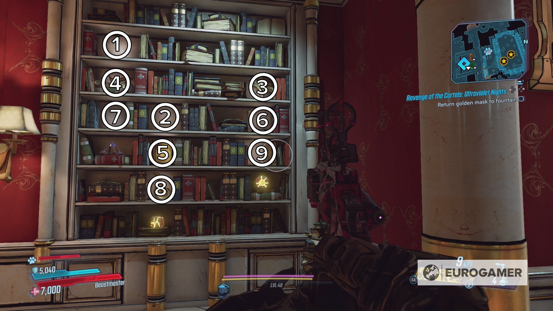 Borderlands 3 Cartel mansion puzzle How to solve the puzzle in the